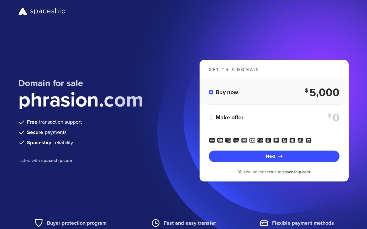 Phrasion官网截图