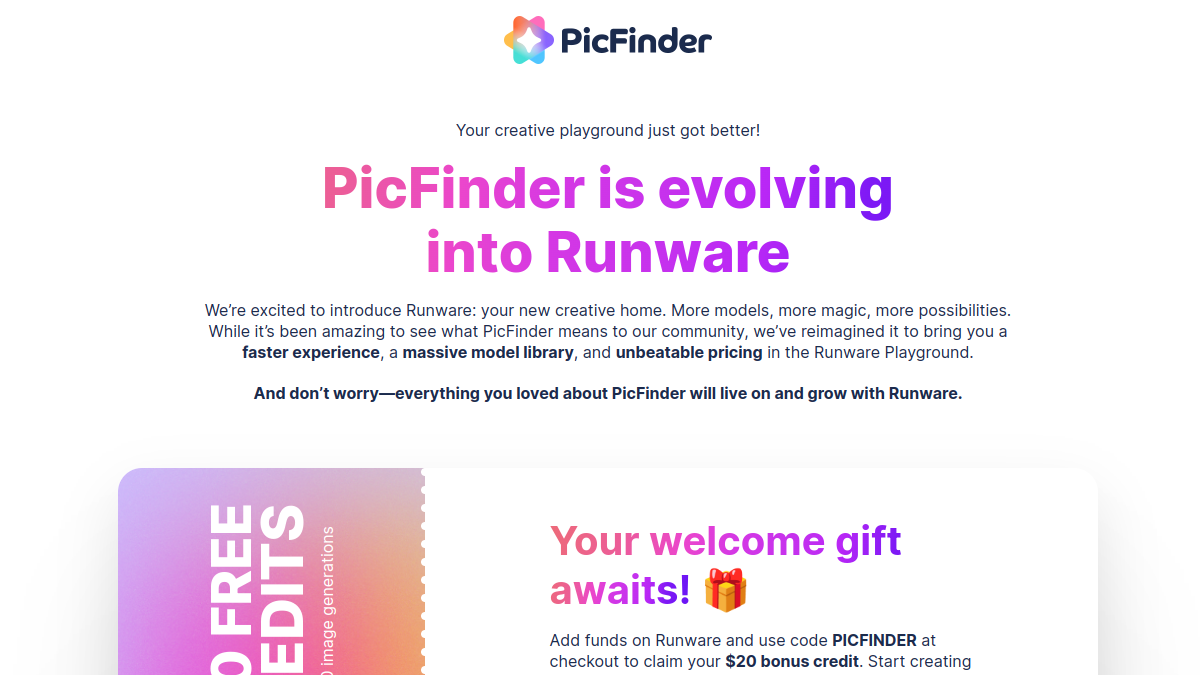 PicFinder官网截图