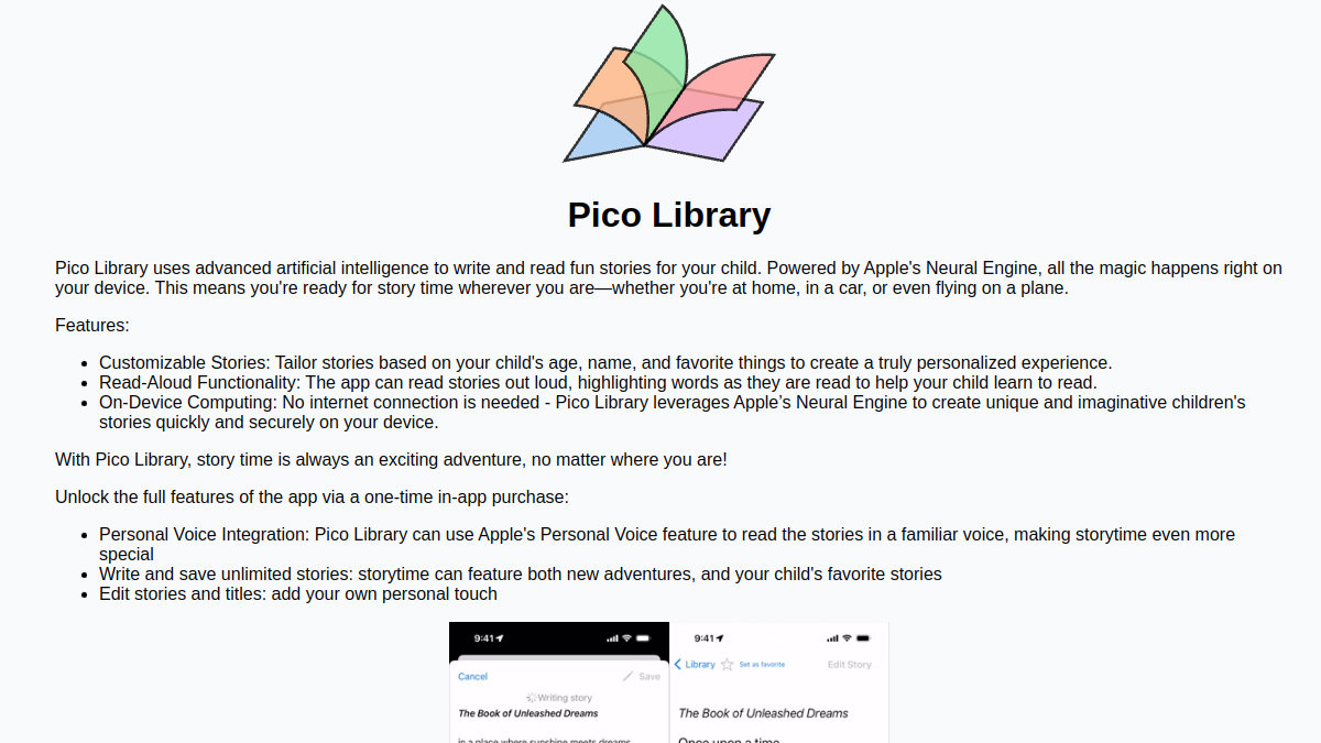 Pico Library官网截图