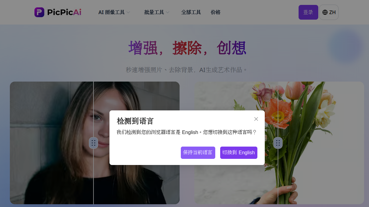 Pic Pic AI官网截图