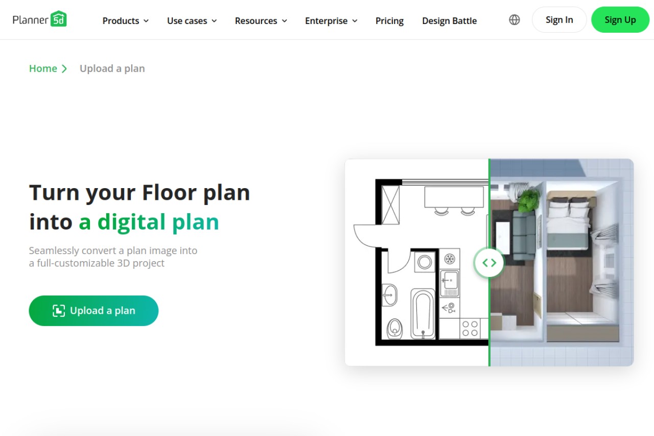 Planner 5D官网截图