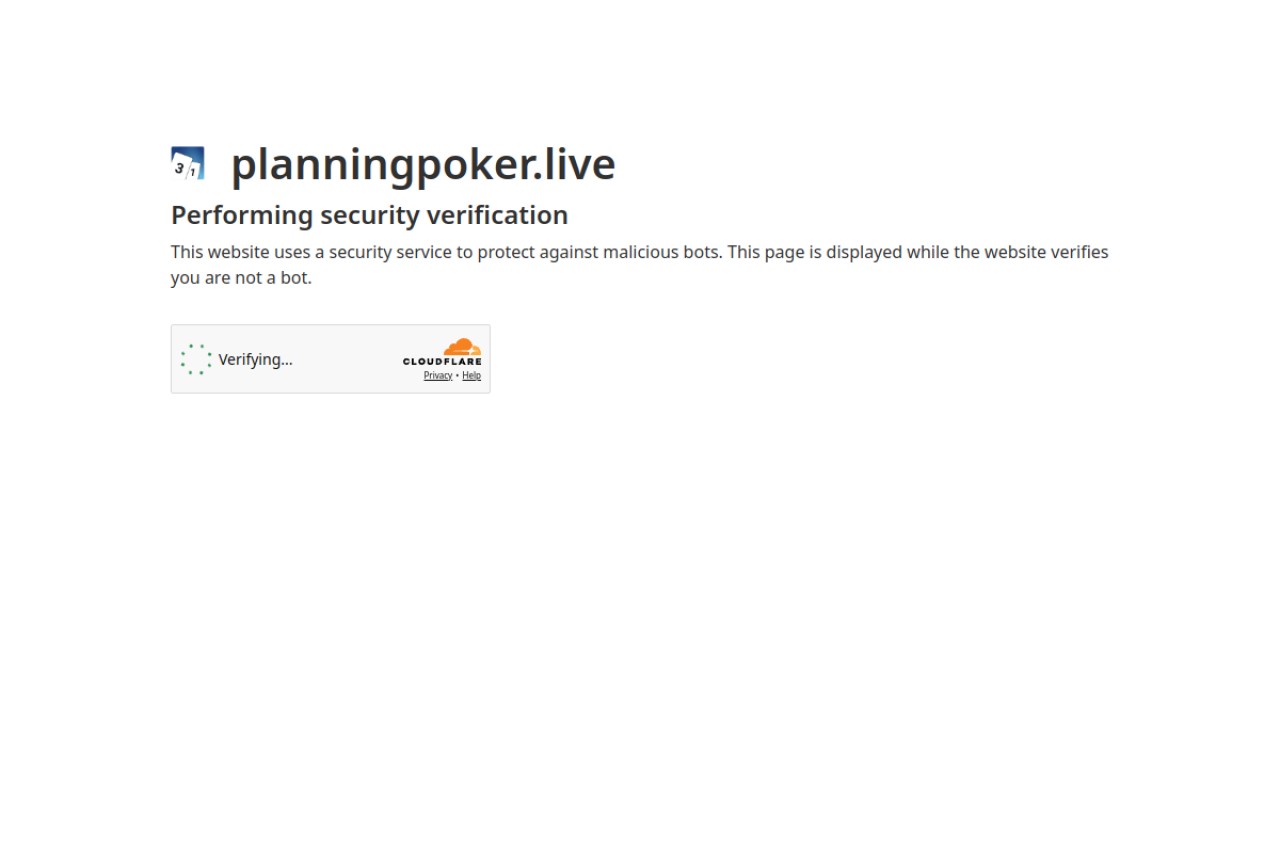 PlanningPoker.live官网截图