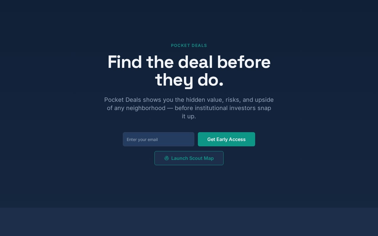 PocketDeals官网截图