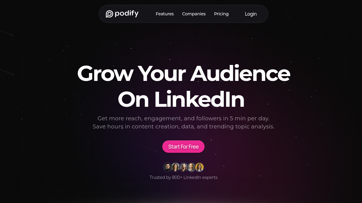 Podify官网截图