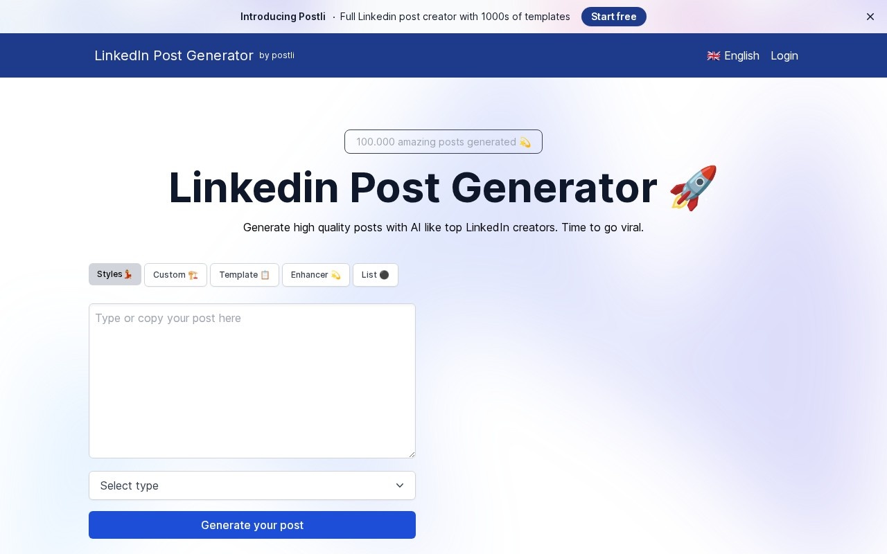 Postli官网截图