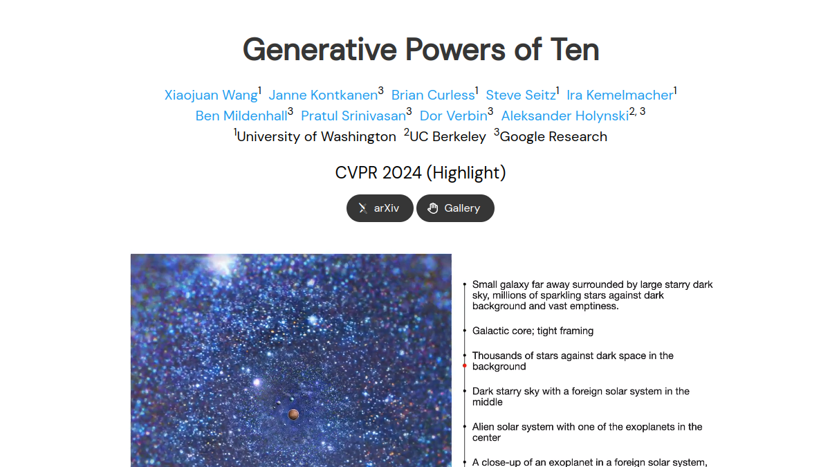 Generative Powers of Ten官网截图