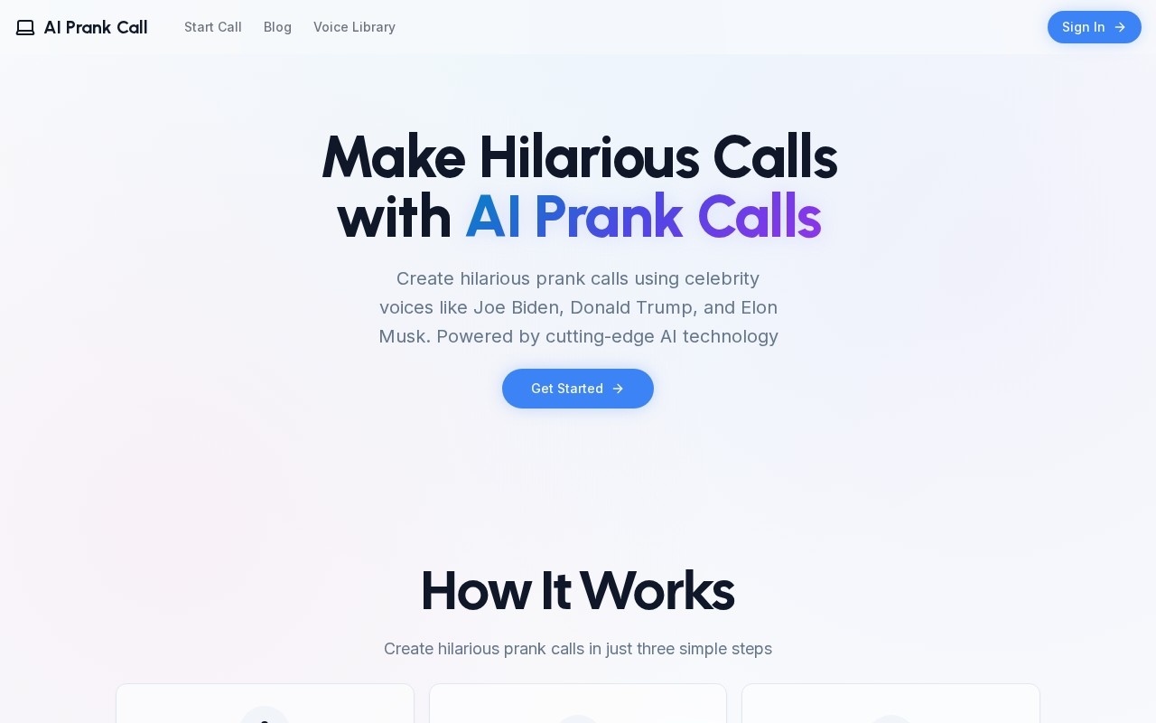 PrankCaller.fun官网截图