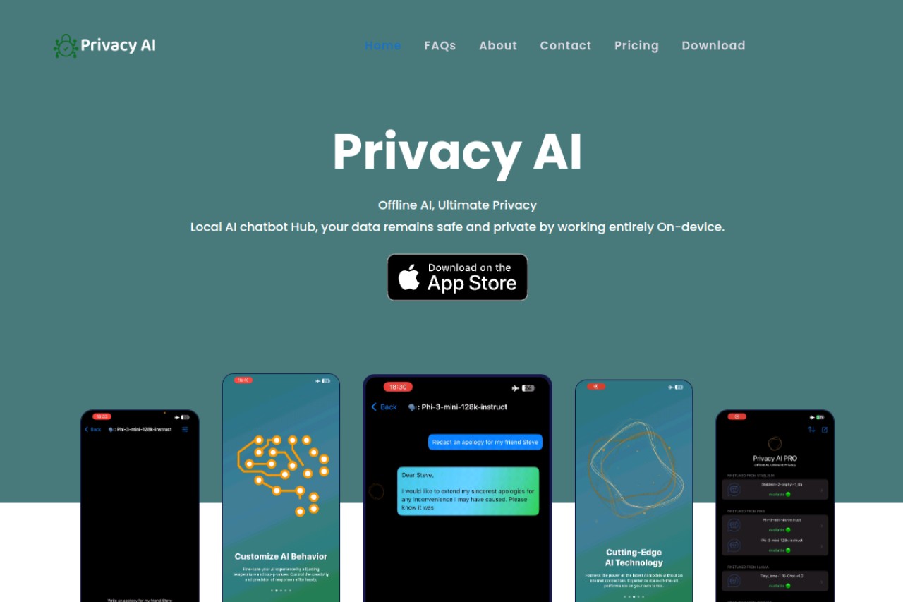 Privacy AI App官网截图