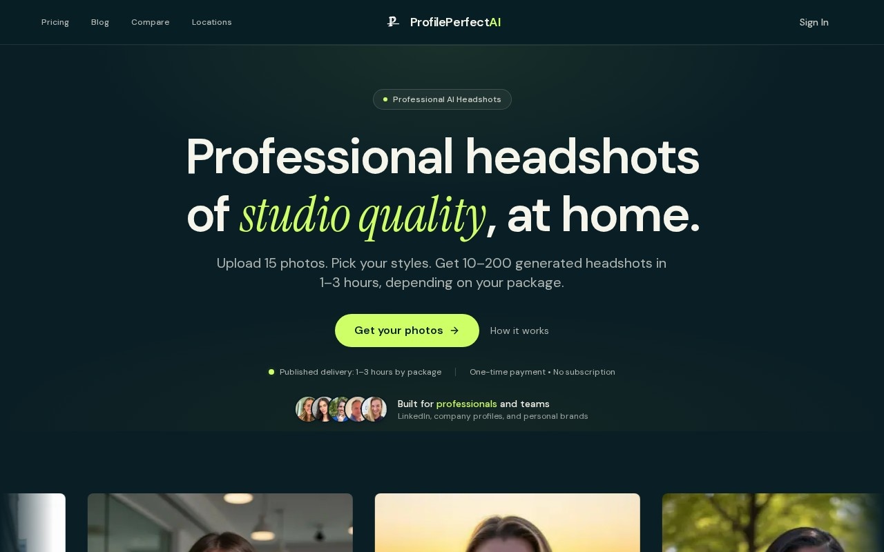 ProfilePerfectAI官网截图