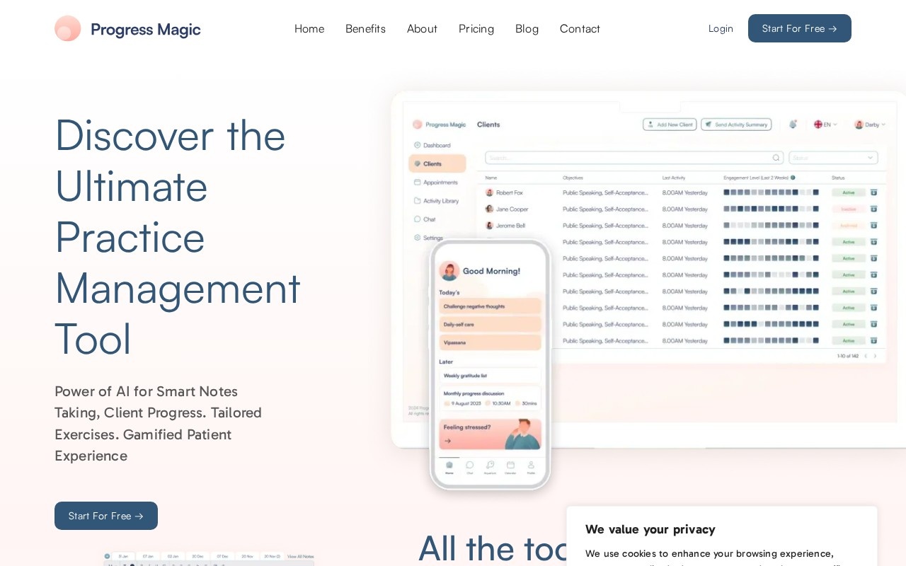 ProgressMagic官网截图