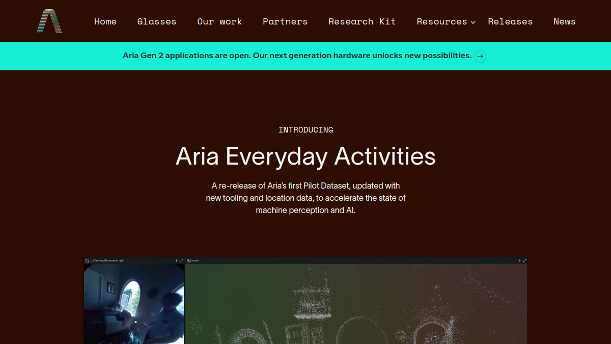 Aria Everyday Activities官网截图