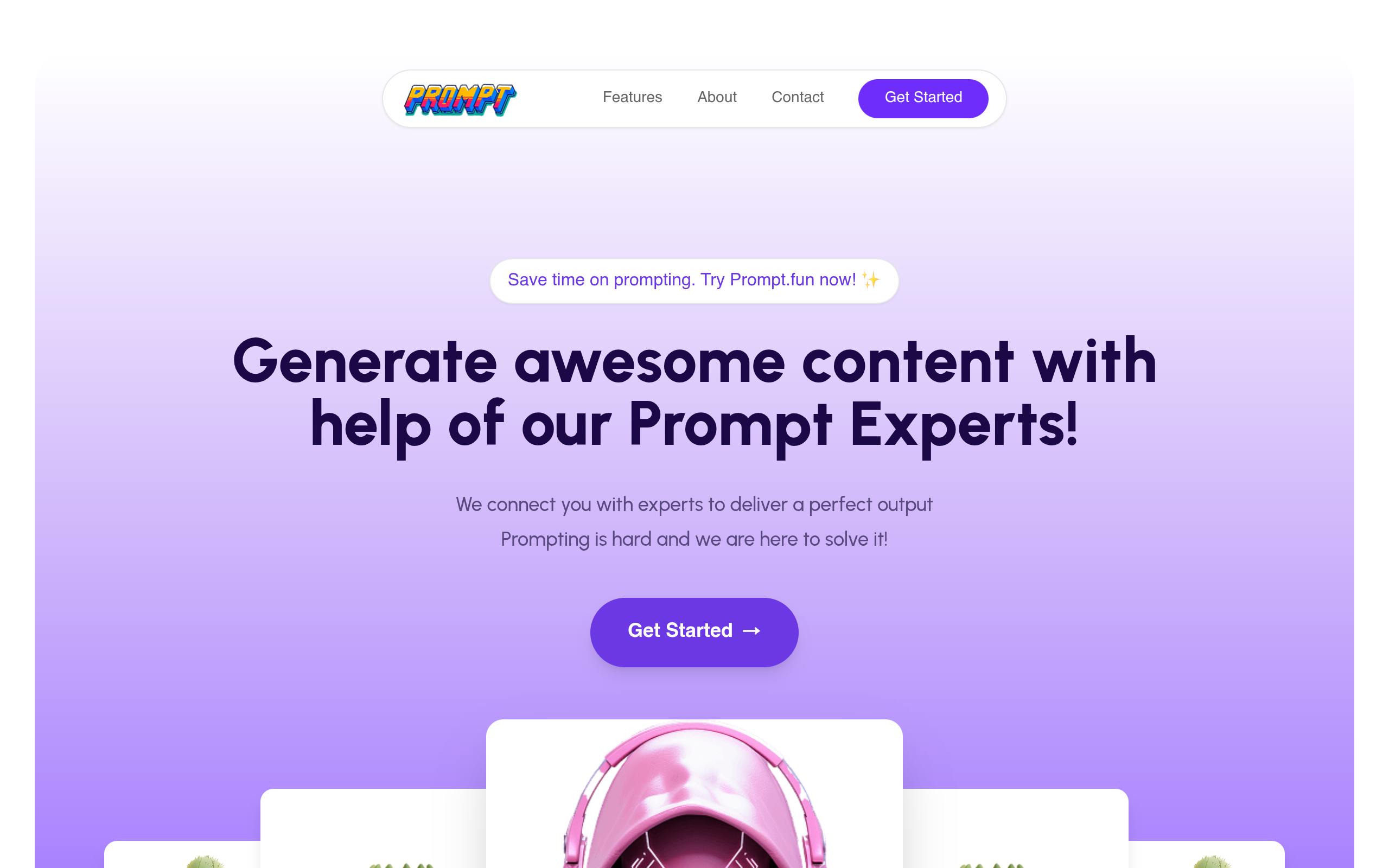 Prompt.Fun官网截图
