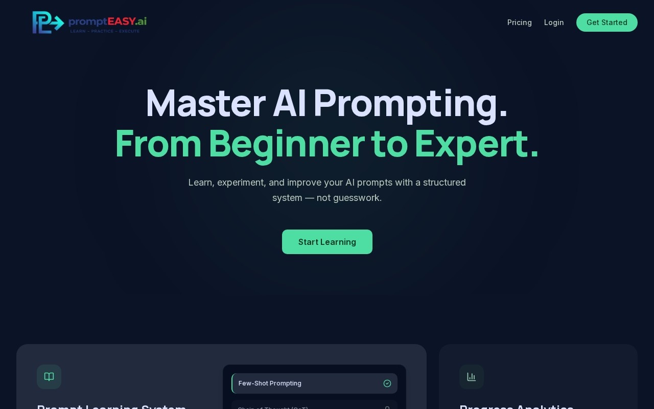 prompteasy.ai官网截图