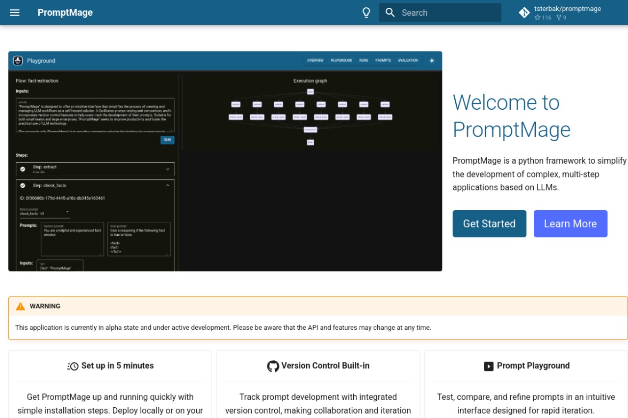PromptMage官网截图