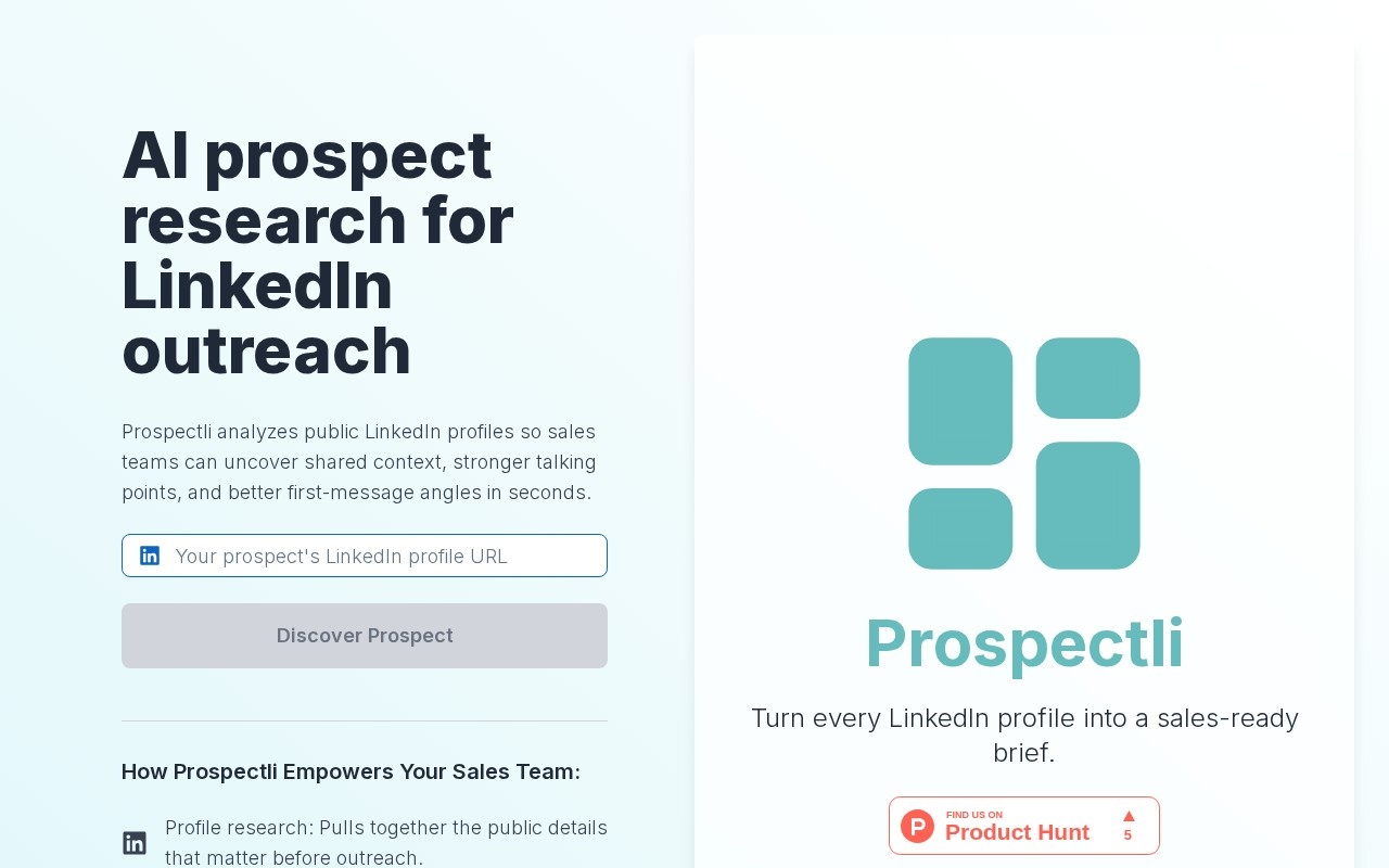 Prospectli官网截图