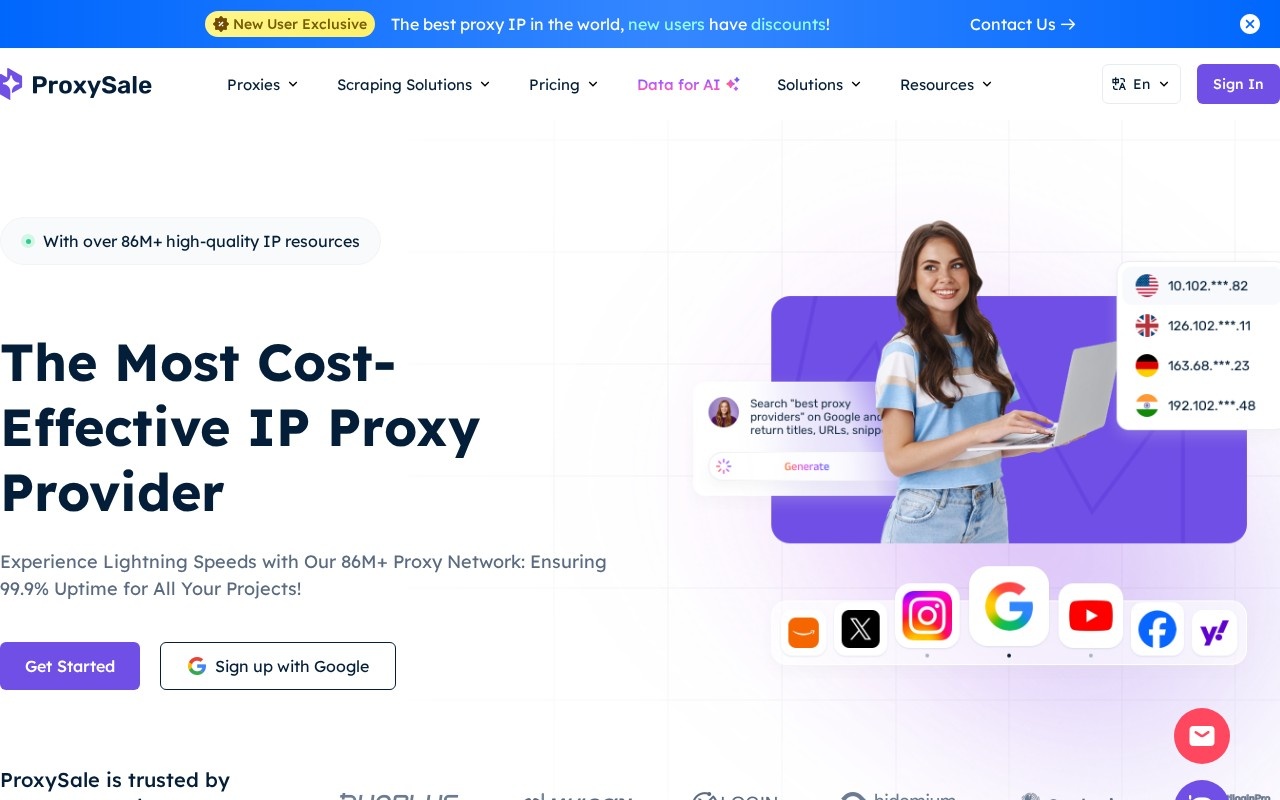 Proxysale官网截图