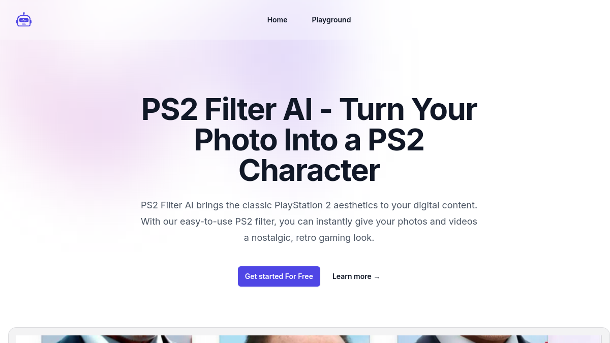 PS2 Filter AI官网截图