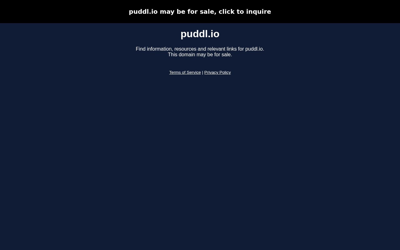 Puddl官网截图