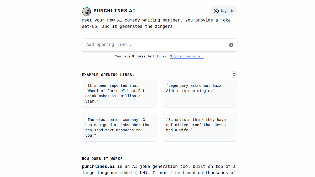 punchlines.ai官网截图