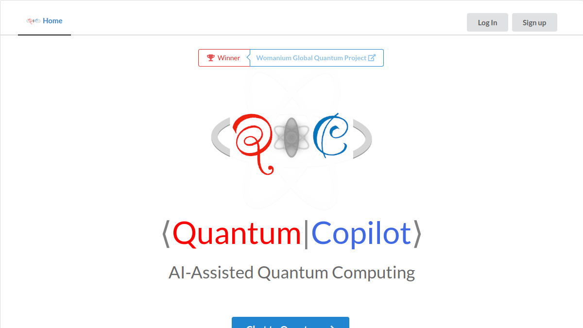 Quantum Copilot官网截图