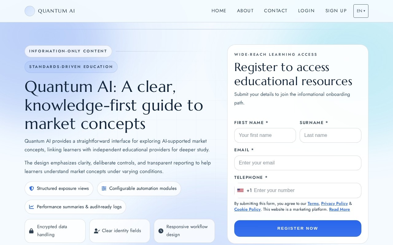 Quantum AI官网截图