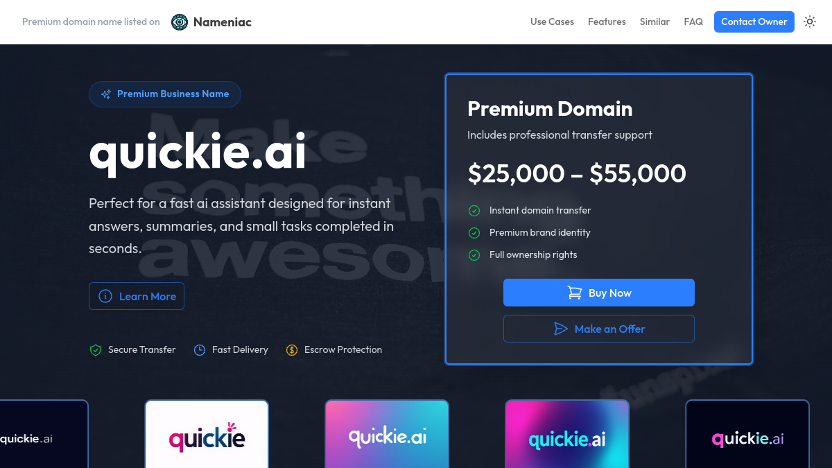 Quickie.ai官网截图