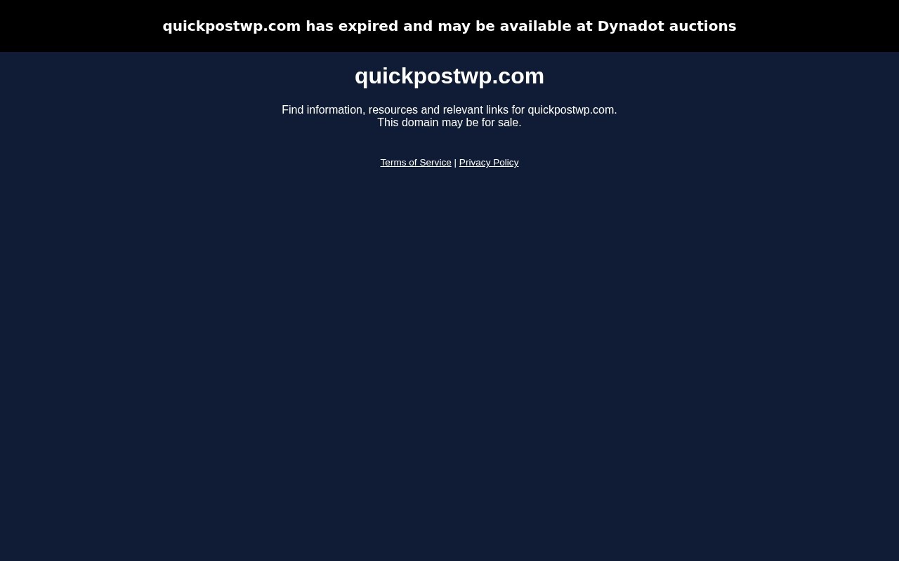Quick Post WP官网截图