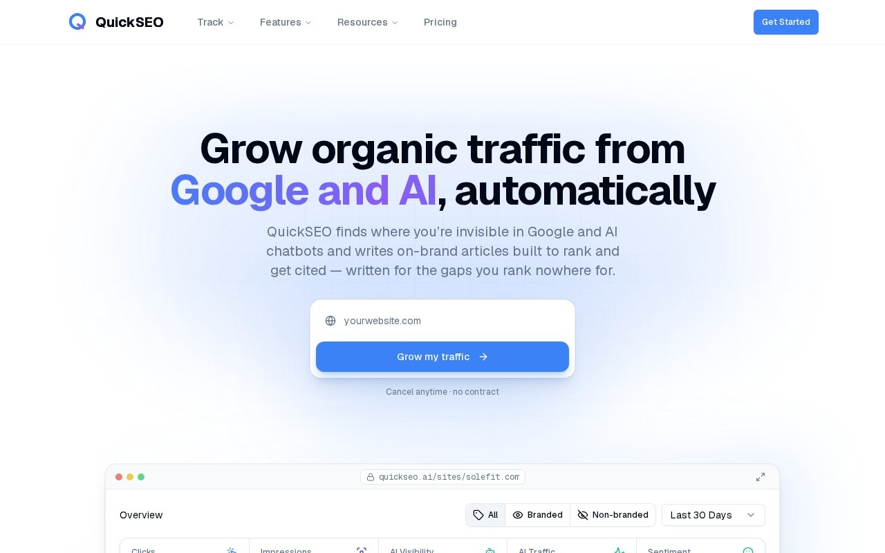 QuickSEO官网截图