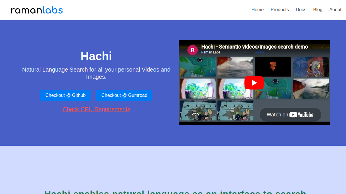 Hachi官网截图