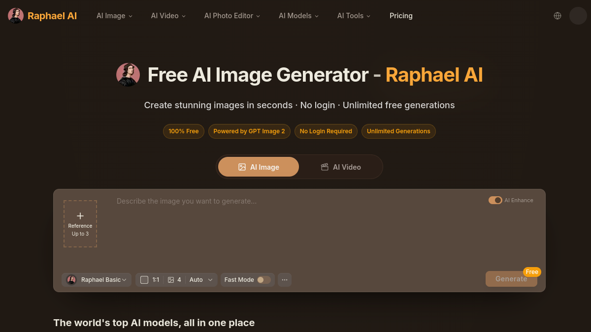 Raphael官网截图