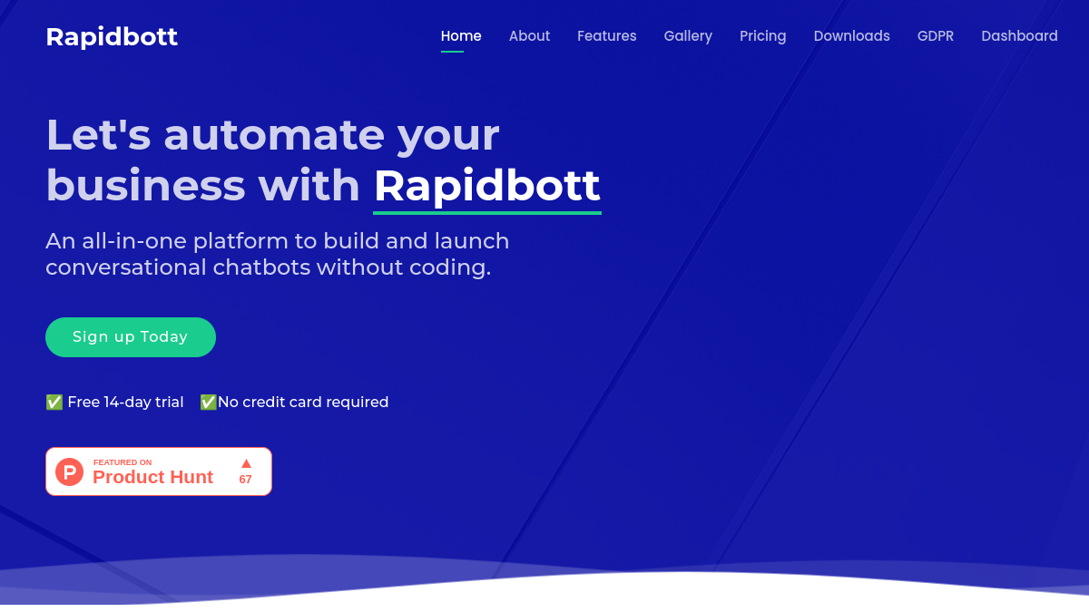 Rapidbott官网截图