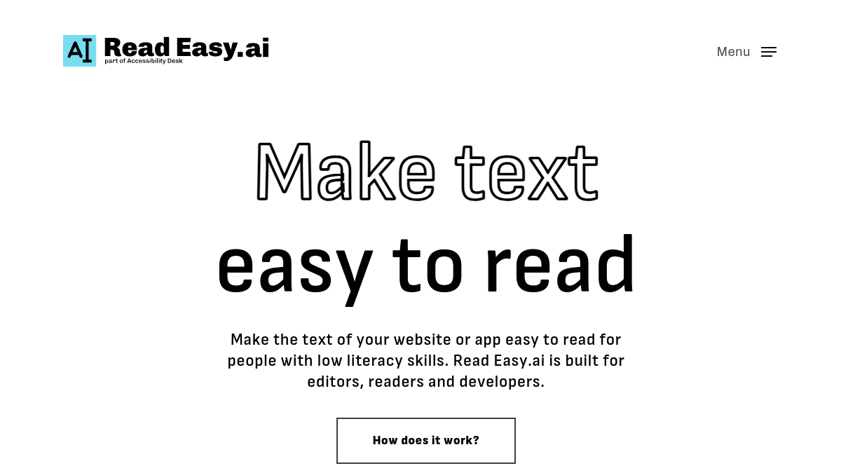 Read Easy.ai官网截图
