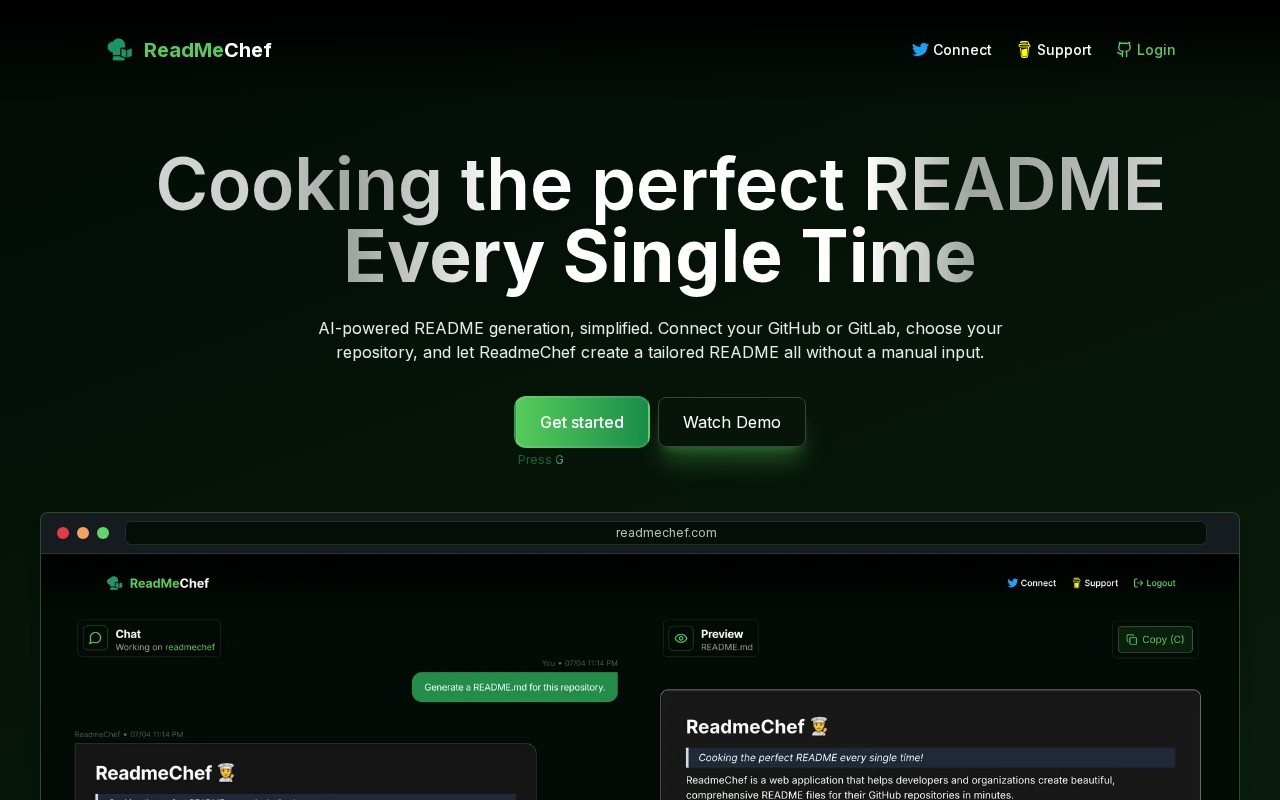 ReadmeChef官网截图