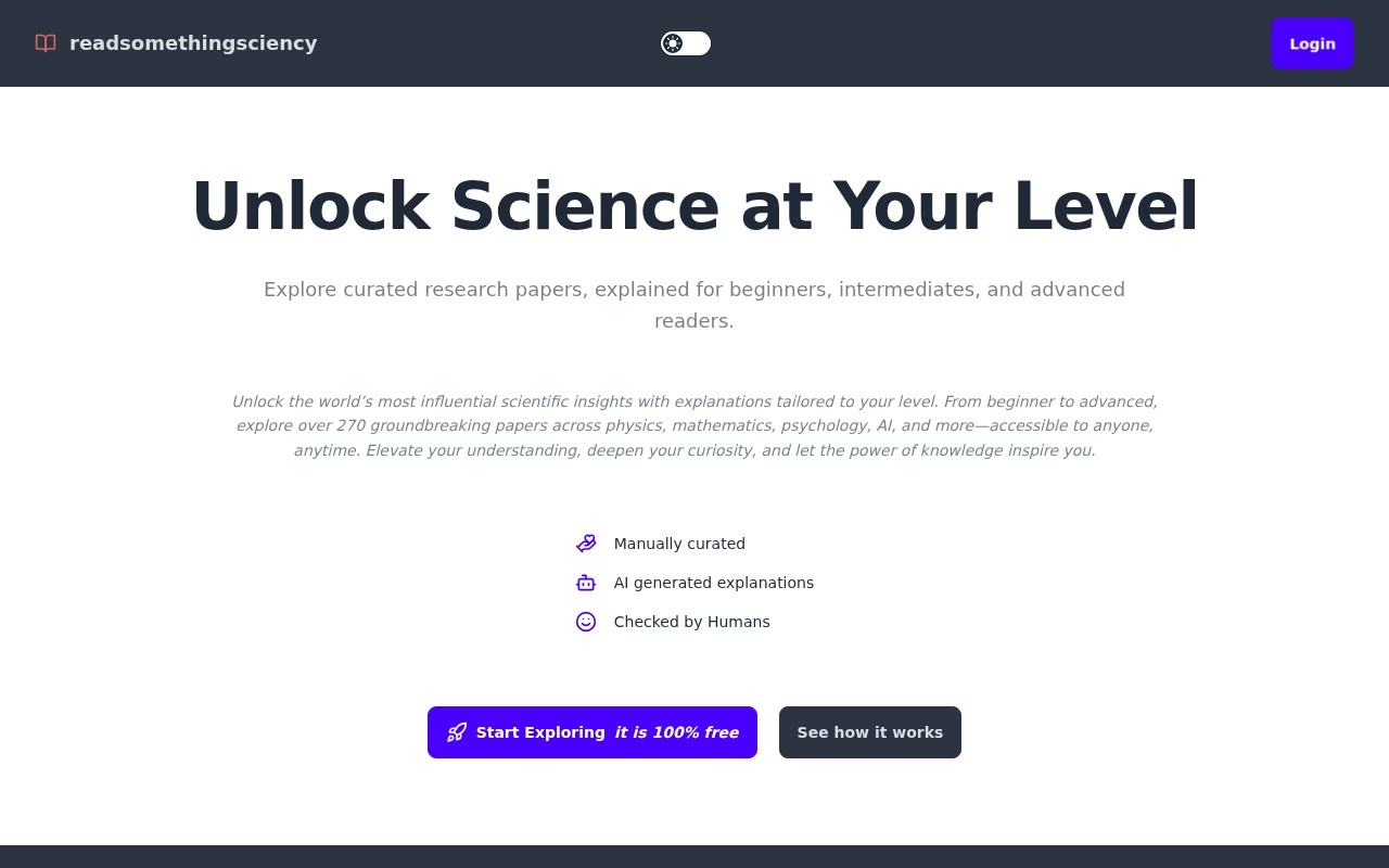 ReadSomethingSciency官网截图