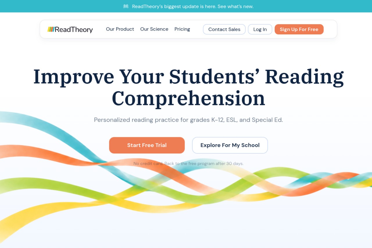ReadTheory官网截图