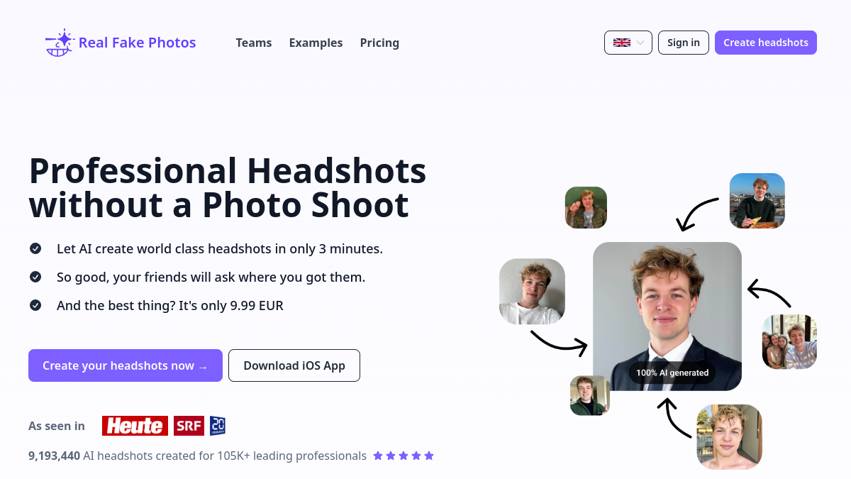 RealFake官网截图