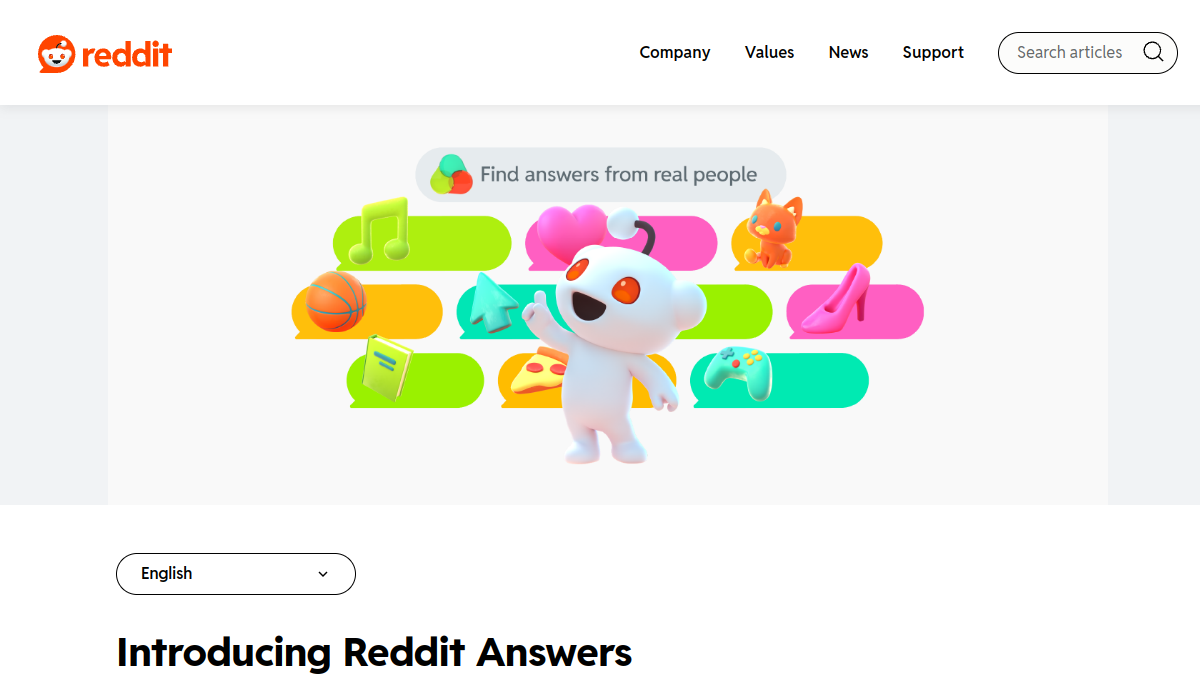 Reddit Answers官网截图