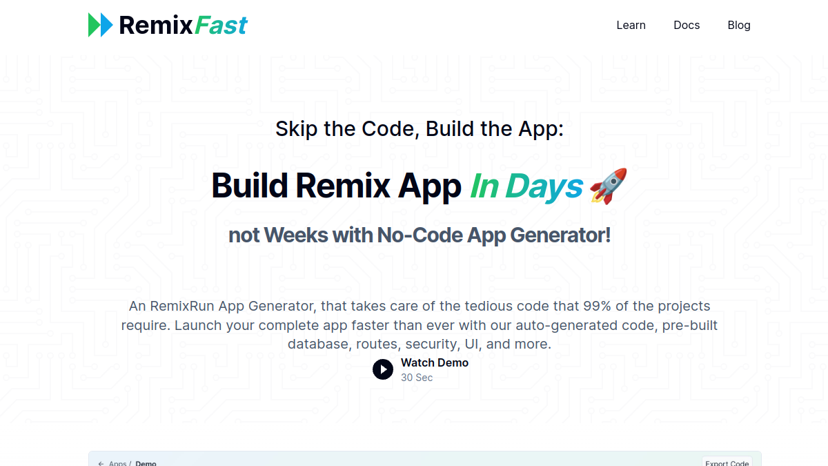 RemixFast官网截图