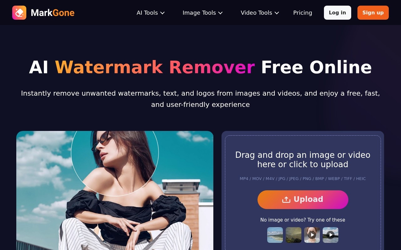 Remove Watermark - MarkGone官网截图