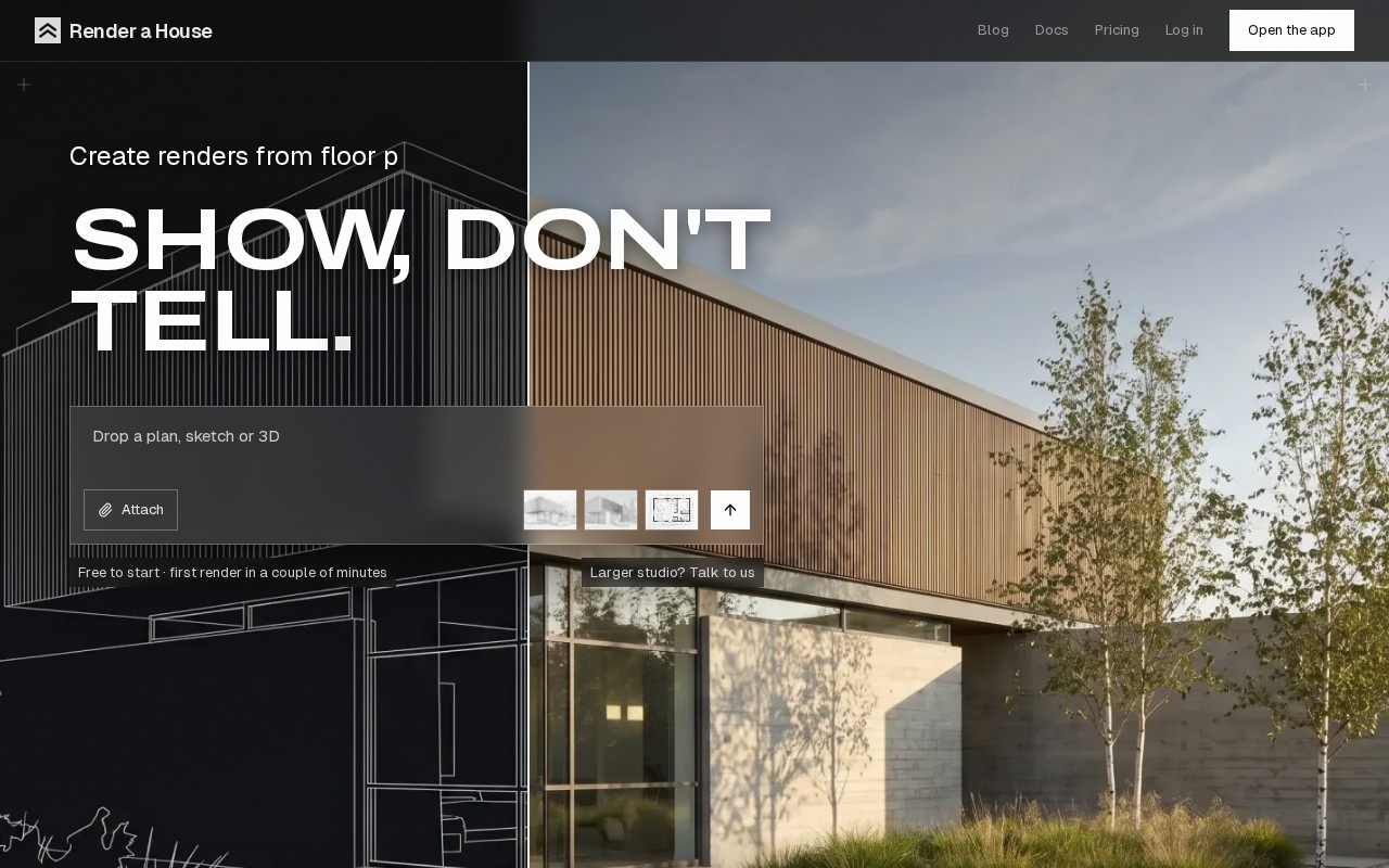 Render a House官网截图