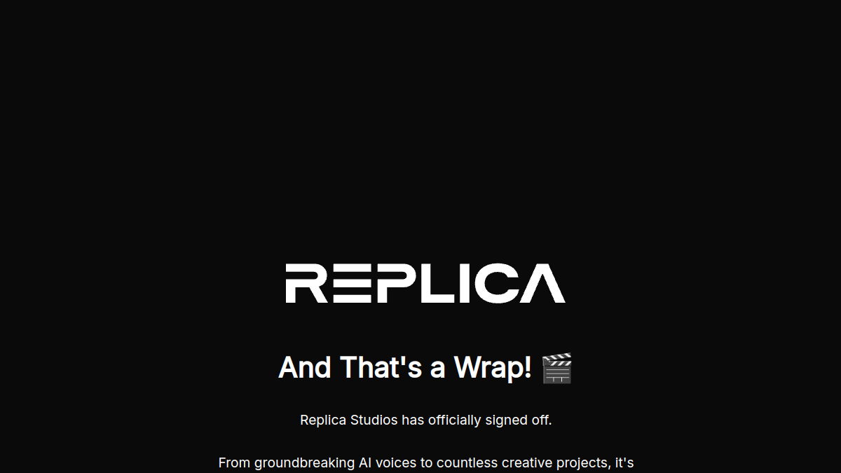 Replicastudios官网截图