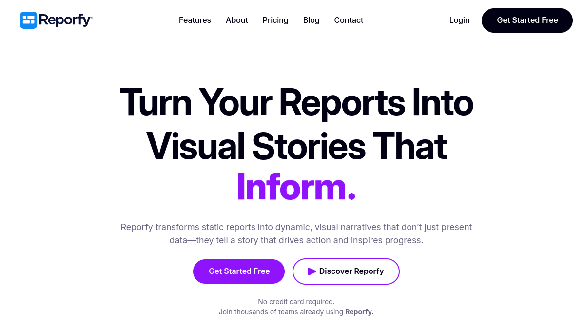 Reporfy官网截图