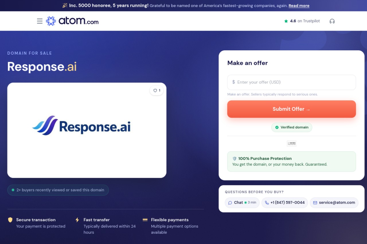 Response AI官网截图