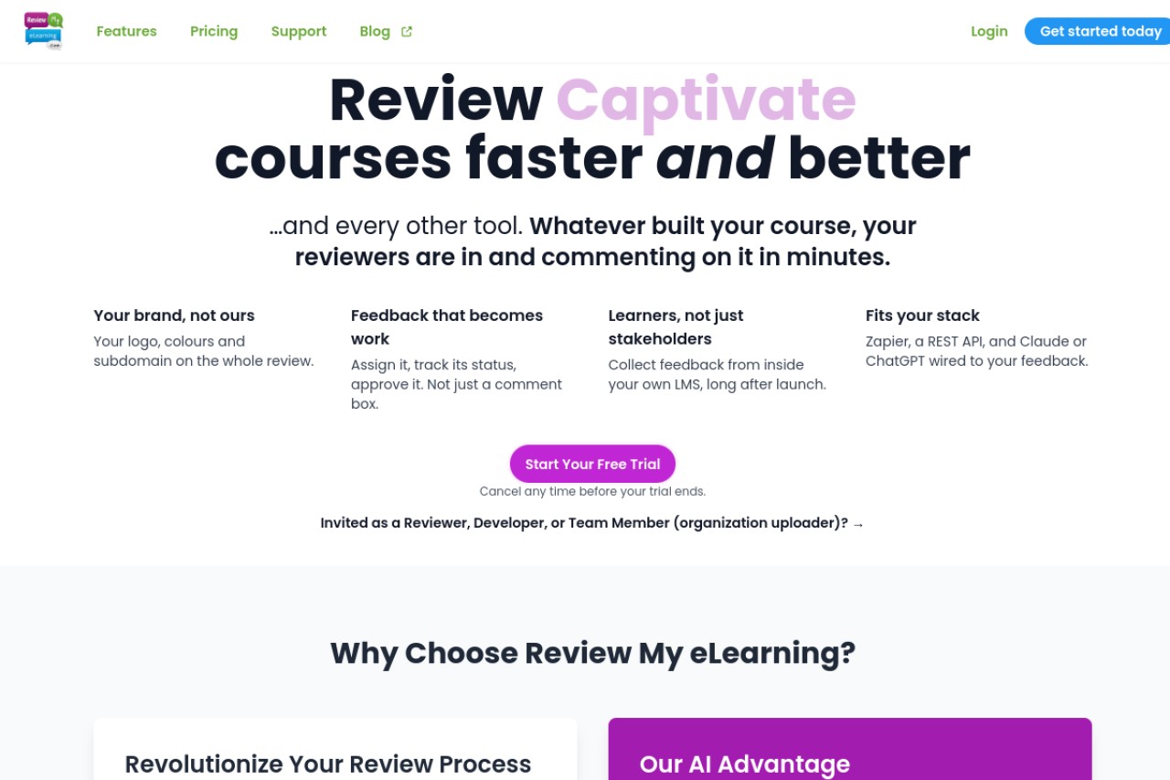 Review My eLearning官网截图