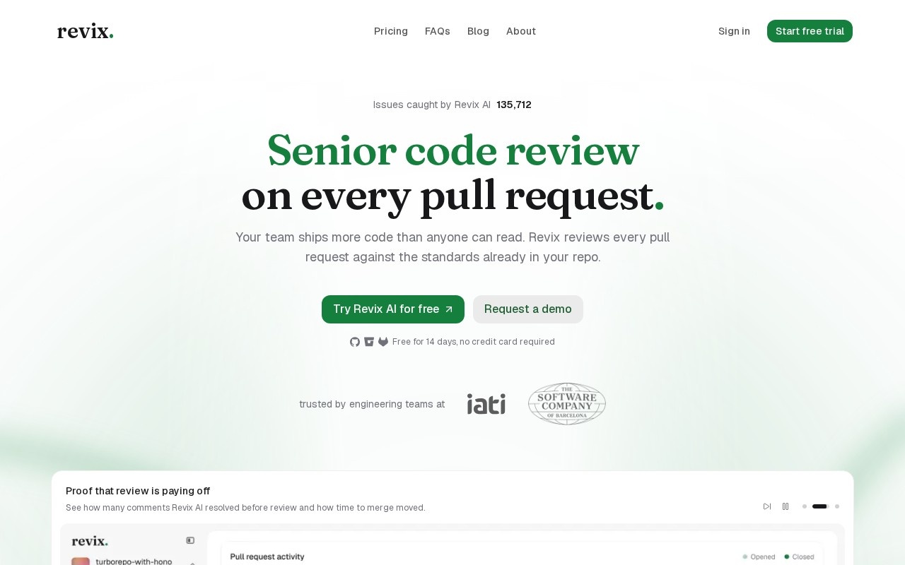 Revix AI官网截图