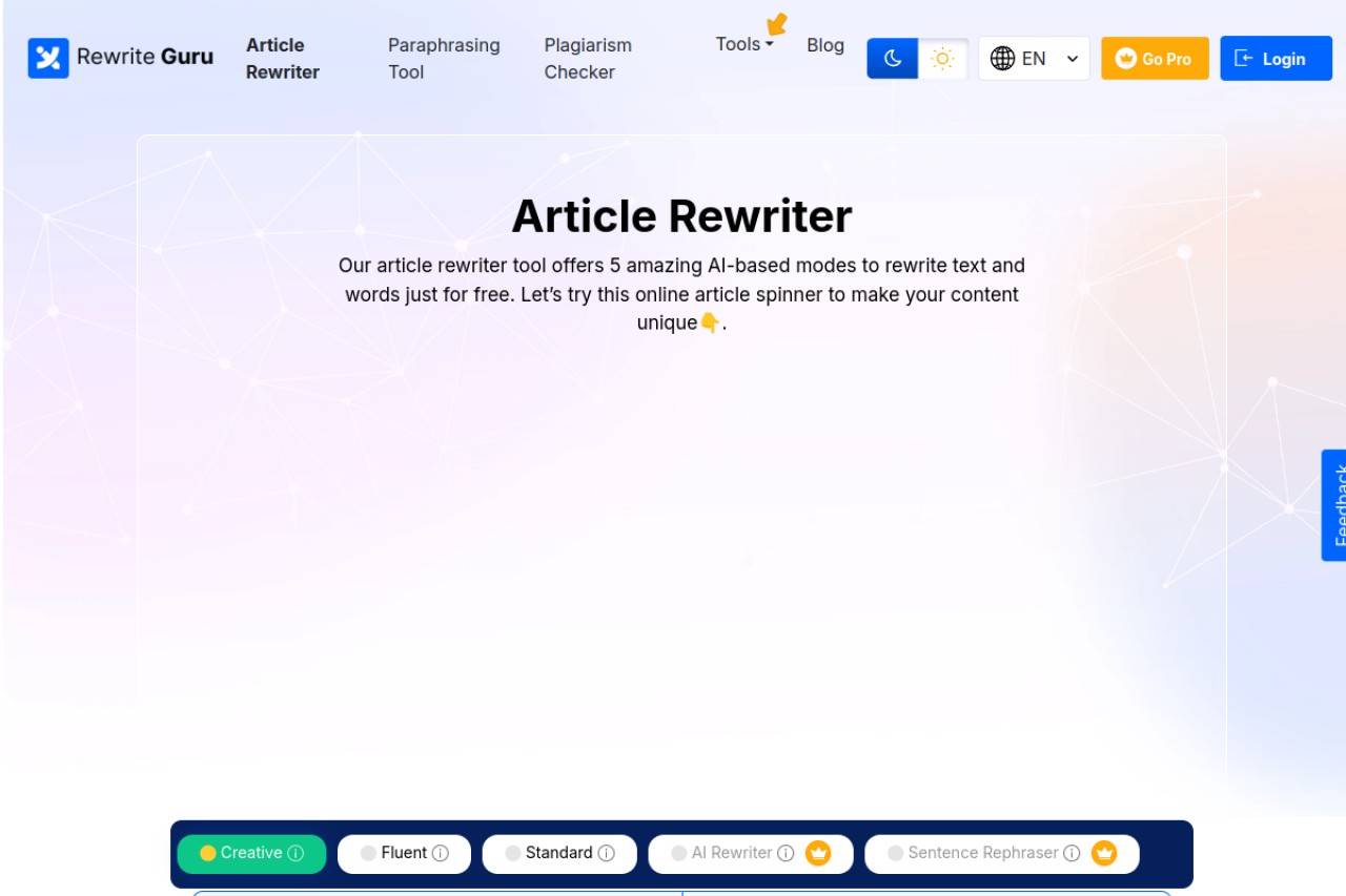RewriteGuru官网截图