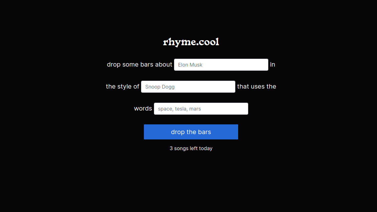 rhyme.cool官网截图