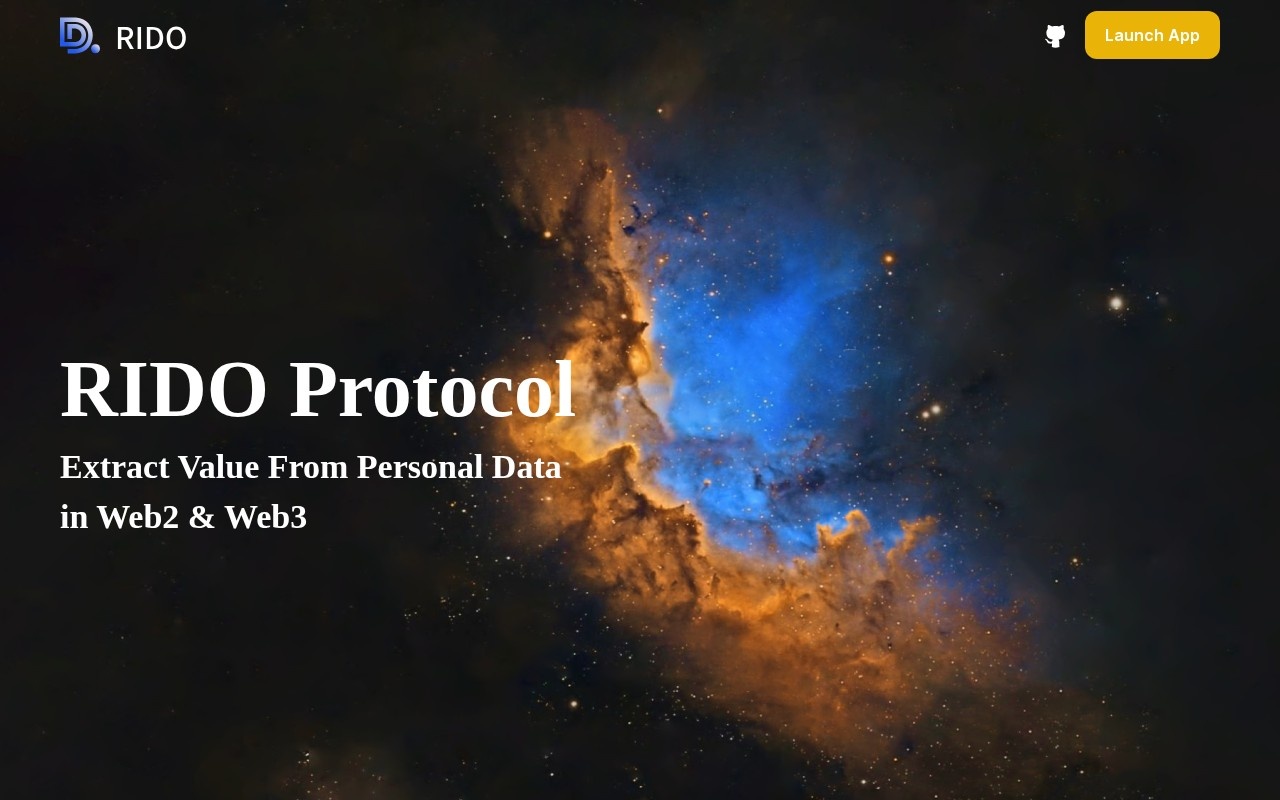 Rido Protocol官网截图