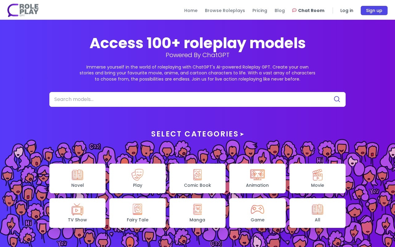 RoleplayGPT官网截图