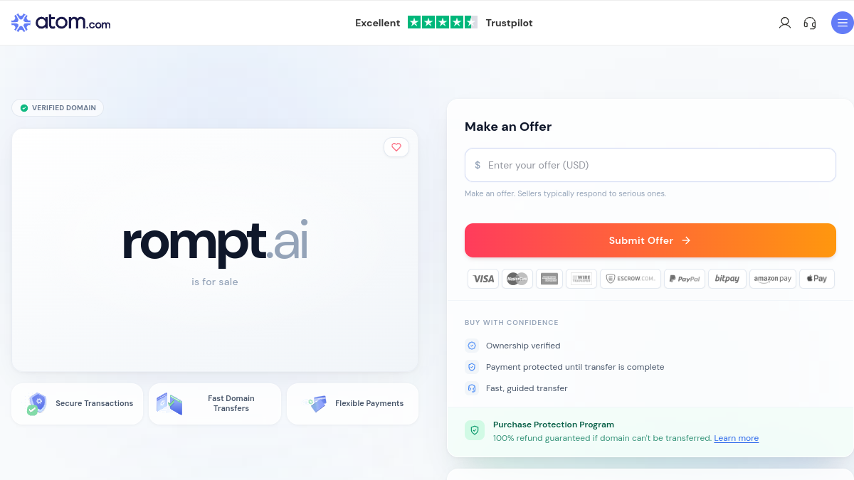 Rompt.ai官网截图